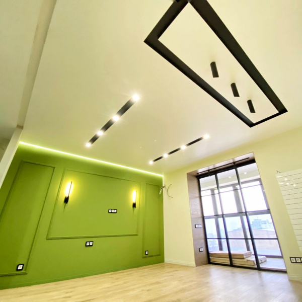 Пример тканевого натяжного потолка